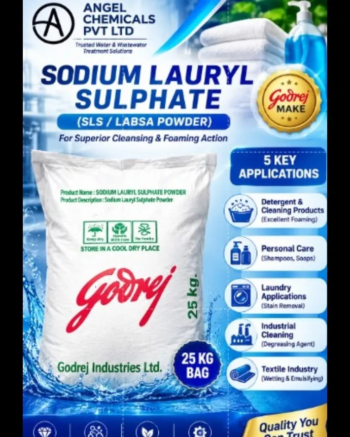 Sodium Lauryl Sulphate (SLS) Supplier in Vadodara, Gujarat & India | Angel Chemicals