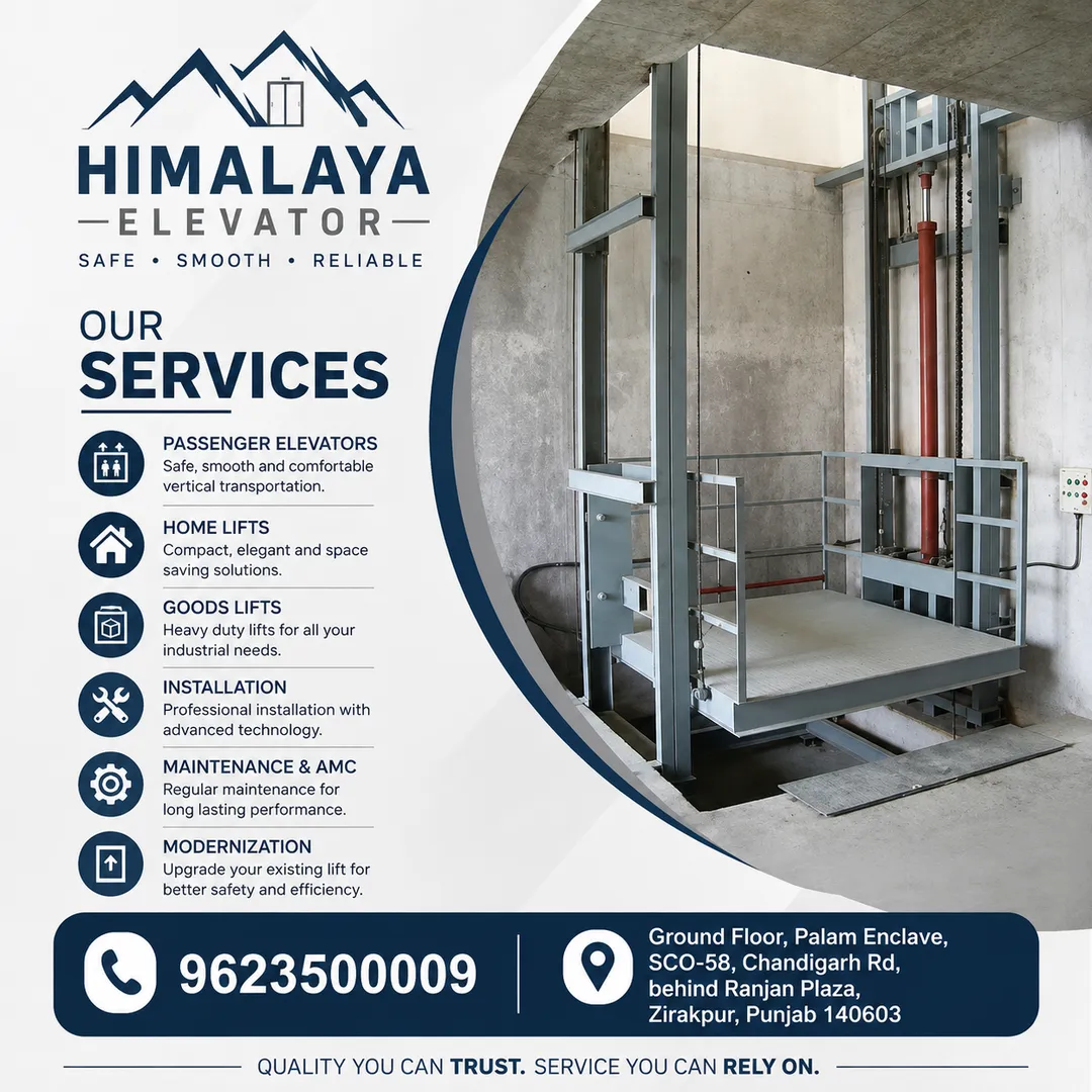 Industrial Lift in Mohali – Heavy-Duty Industrial Elevator Solutions by Himalaya Elevator