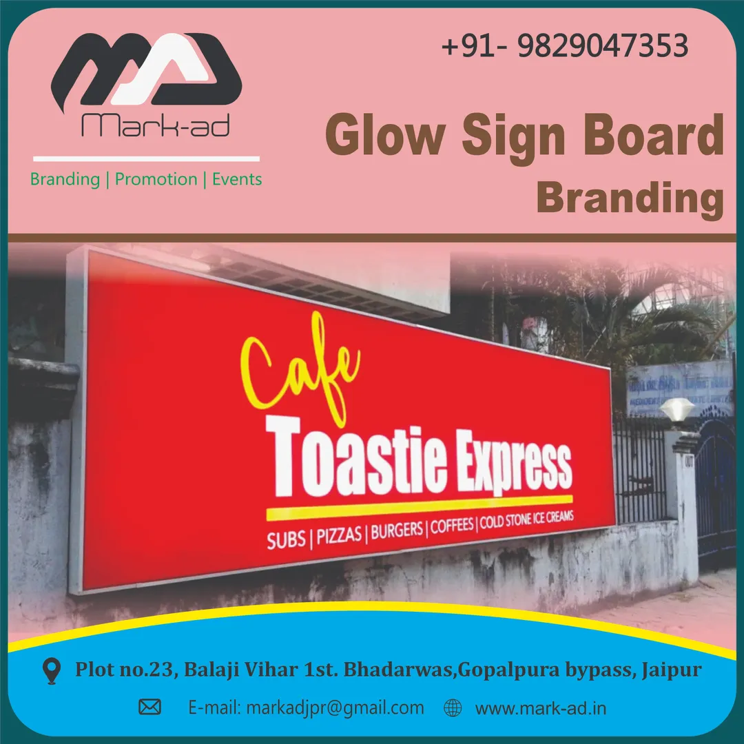 Best Glow Sign Board Branding in Jaipur rajasthan