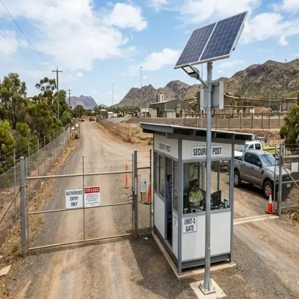 6-Meter GI Tubular Pole with Integrated Solar Lighting