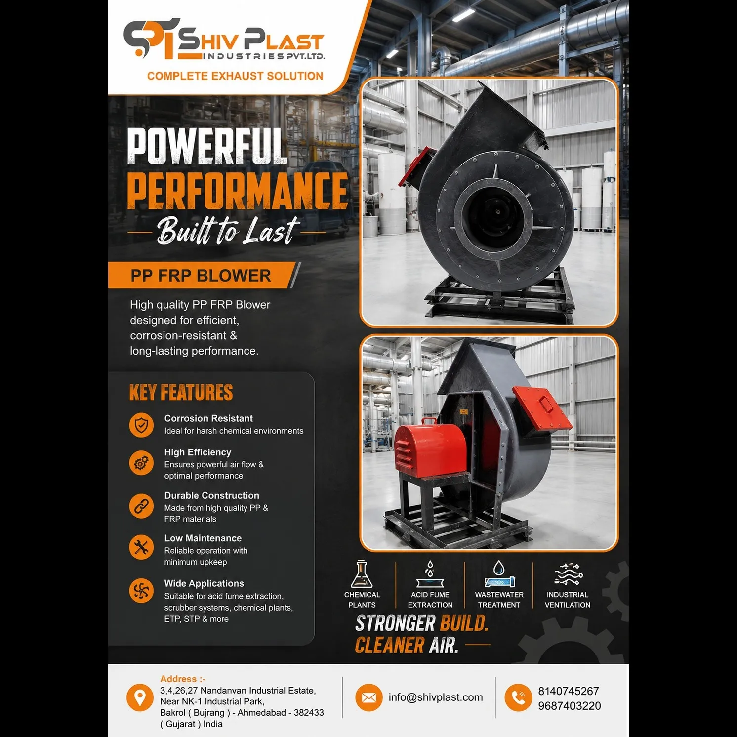 PP FRP Blower