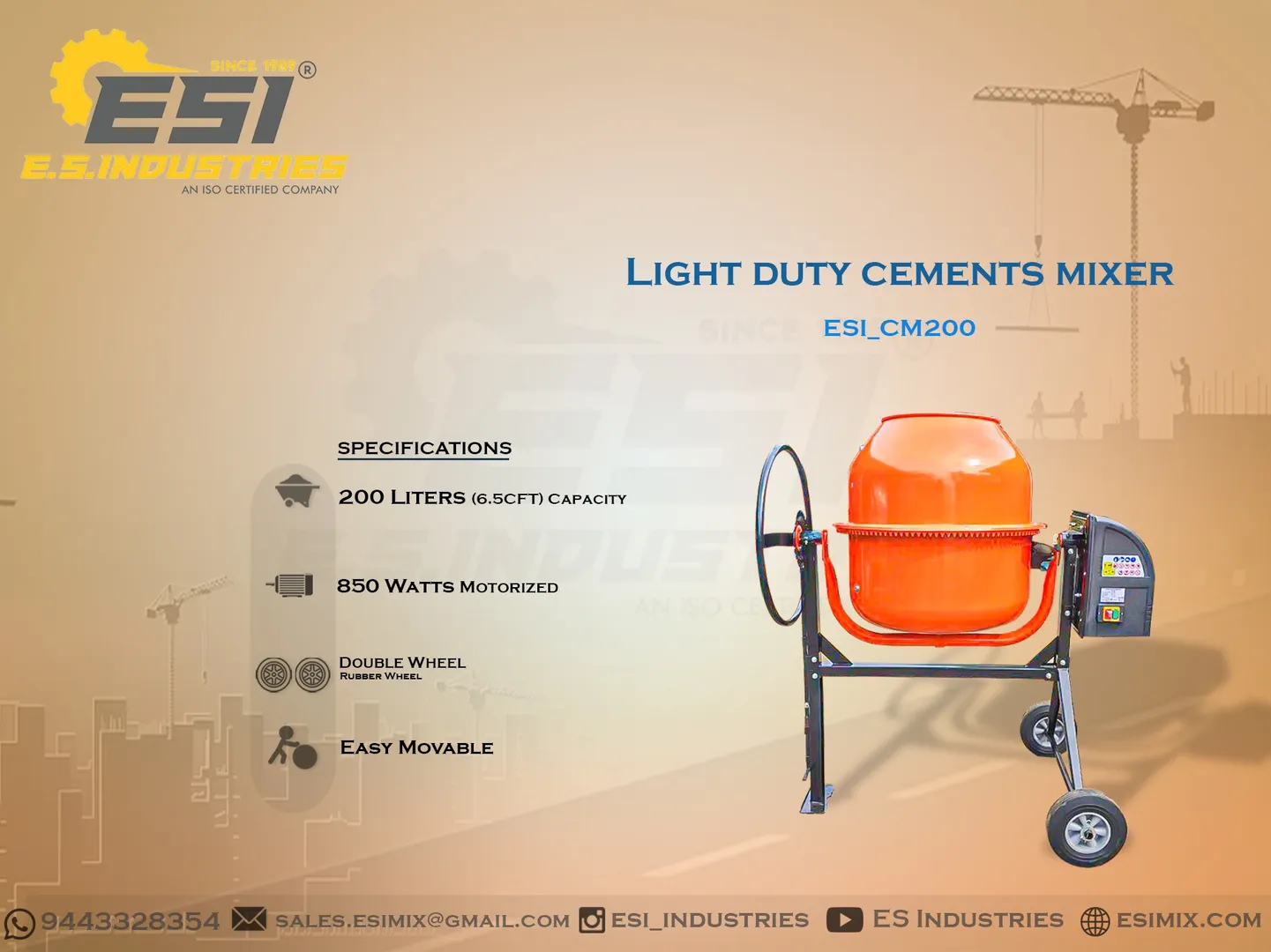 LIGHT DUTY CEMENTS MIXER IN NILGIRIS