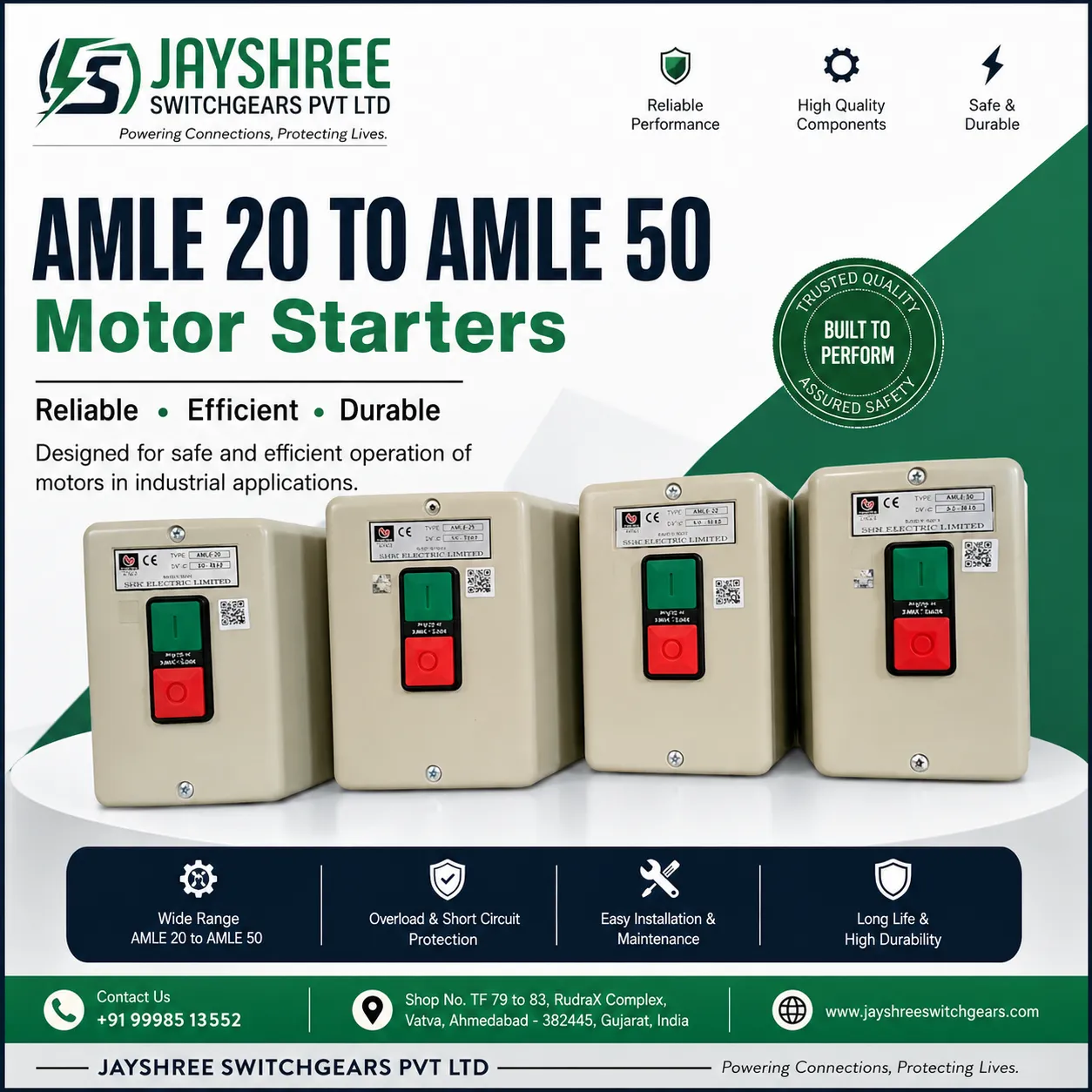 ⚡ AMLE 20 TO AMLE 50 – MOTOR STARTERS ⚡
