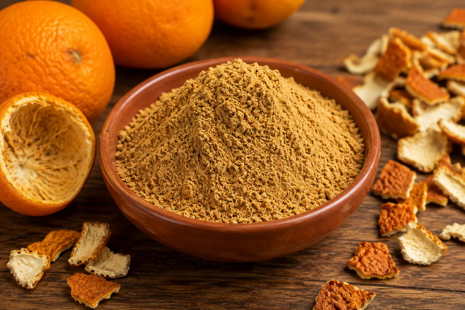 Premium Orange Peel Powder Exporter from India | Bulk B2B Supplier