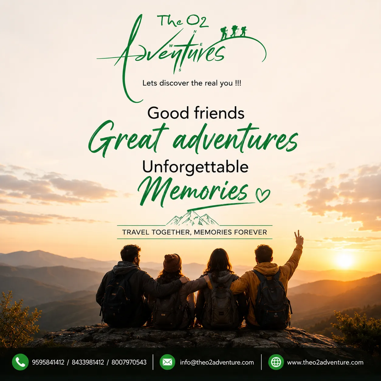 Good Friends. Great Adventures. Unforgettable Memories. ποΈβ¨