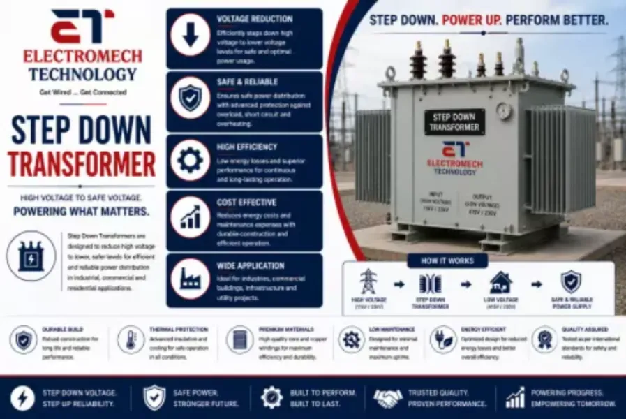 Step Down Transformer Manufacturer in Ahmedabad