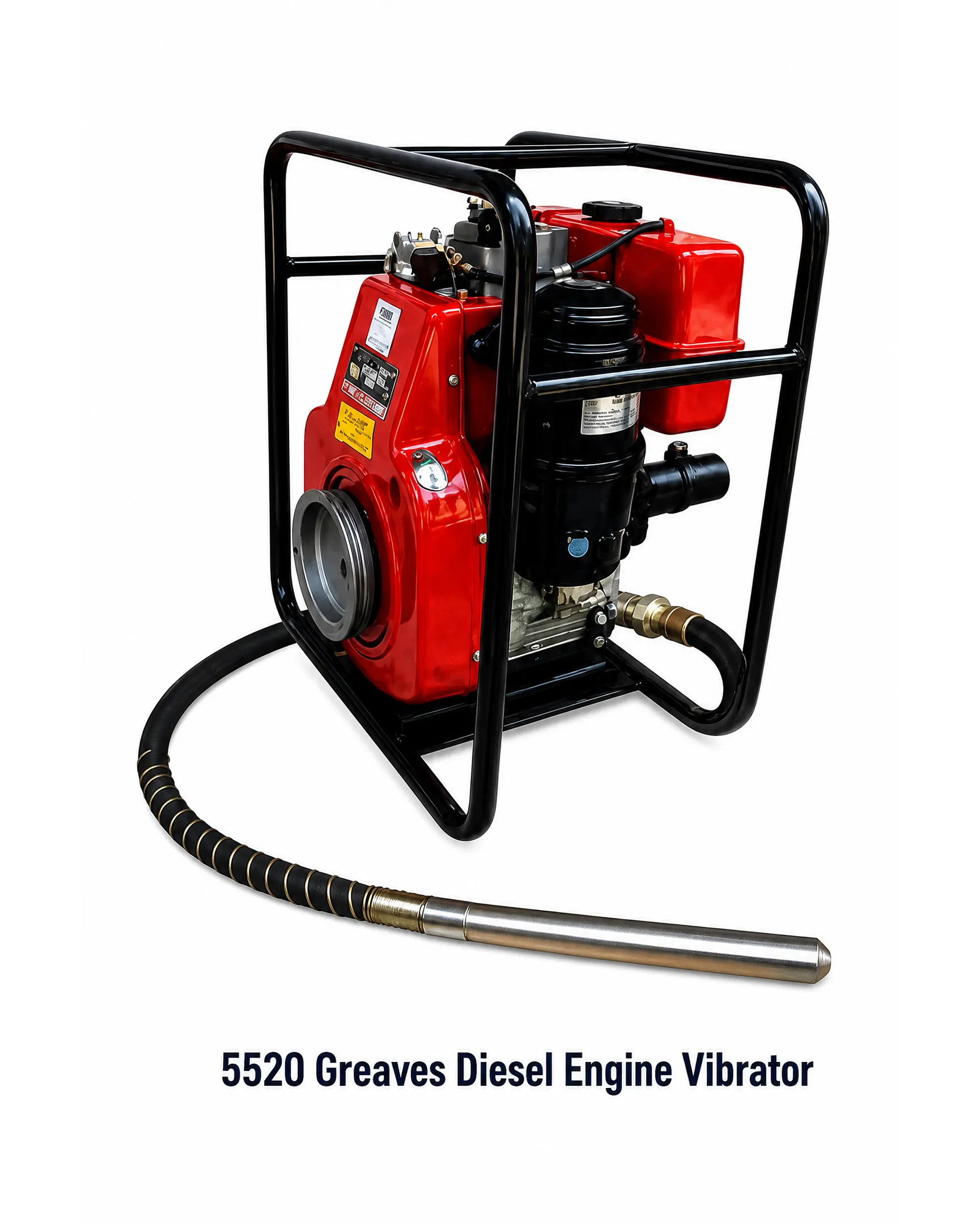 Diesel Engine Vibrator 5520 – Greaves Make | 5 HP Heavy-Duty Concrete Vibrator