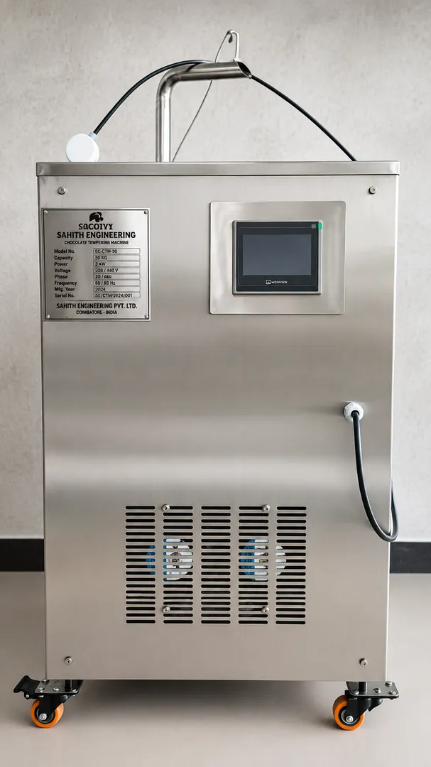 Continuous Chocolate Tempering Machine Manufacturer in Coimbatore | Sahith Engineering