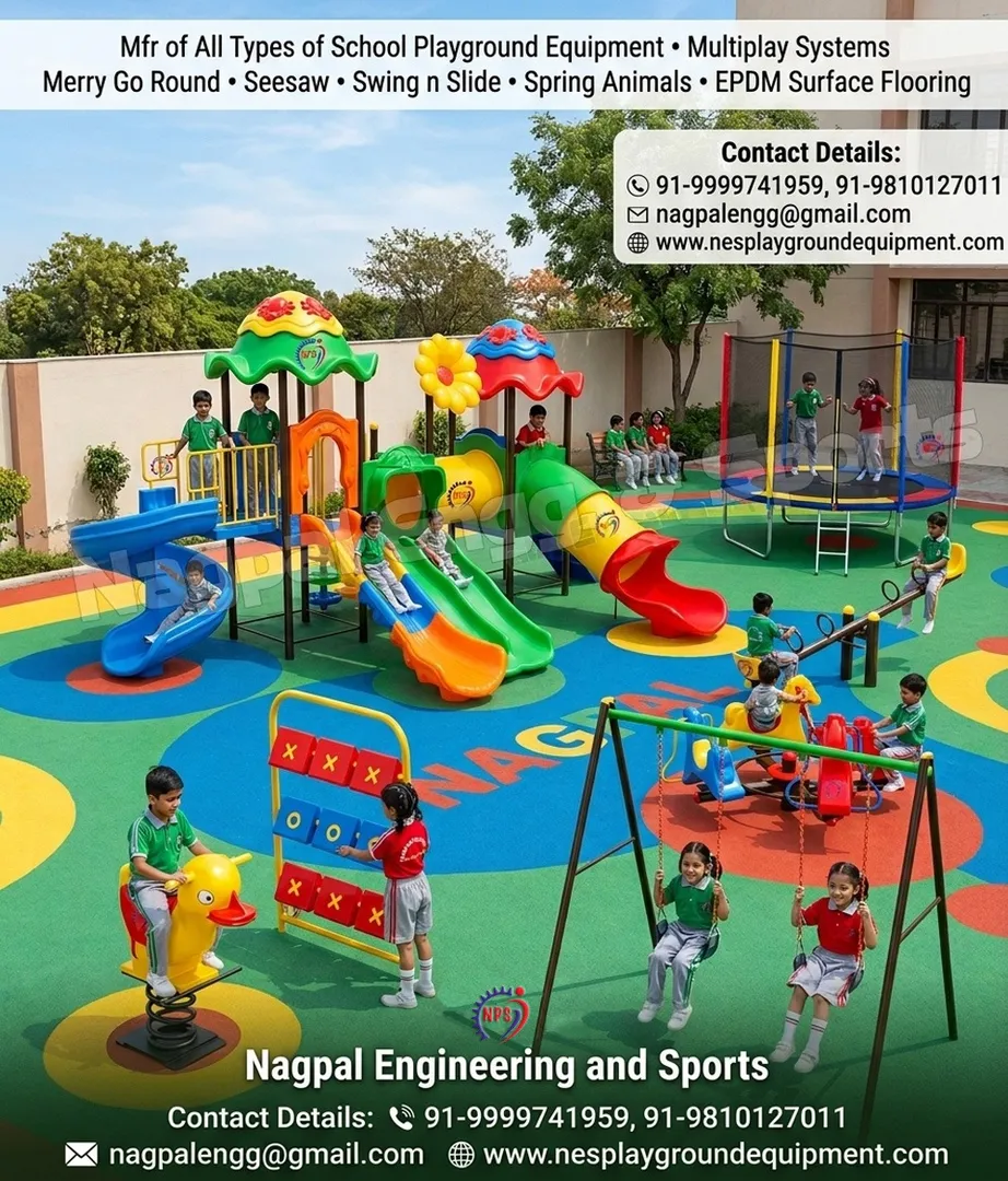 Leading School Children Playground Equipment Manufacturer in Faridabad, Haryana, India