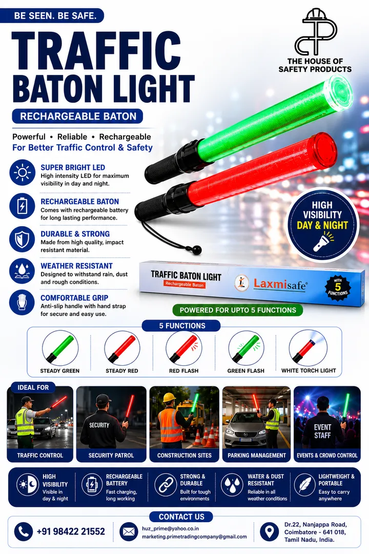 π¨ TRAFFIC BATON LIGHT β HIGH VISIBILITY, BETTER TRAFFIC CONTROL