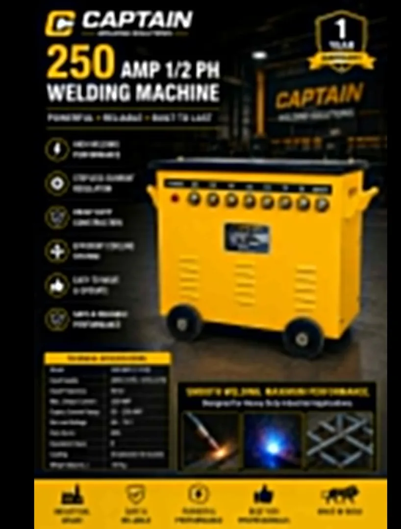250 AMP 1/2 PHASE STUD TYPE WELDING MACHINE