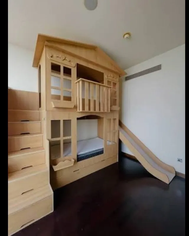 Premium Wooden Bunk Bed with Slide & Storage
Bring fun, functionality, and timeless style to your ch...