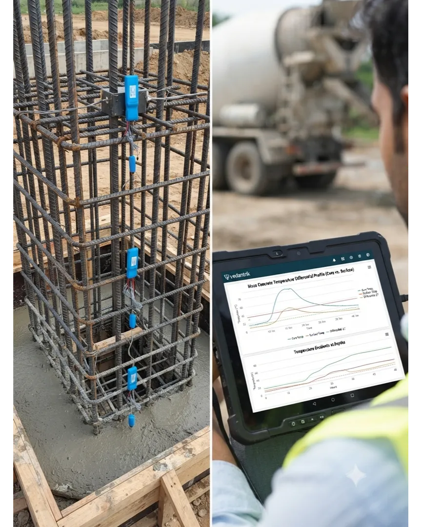 What is the Effect of Wire Length on Mass Concrete Temperature Monitoring?