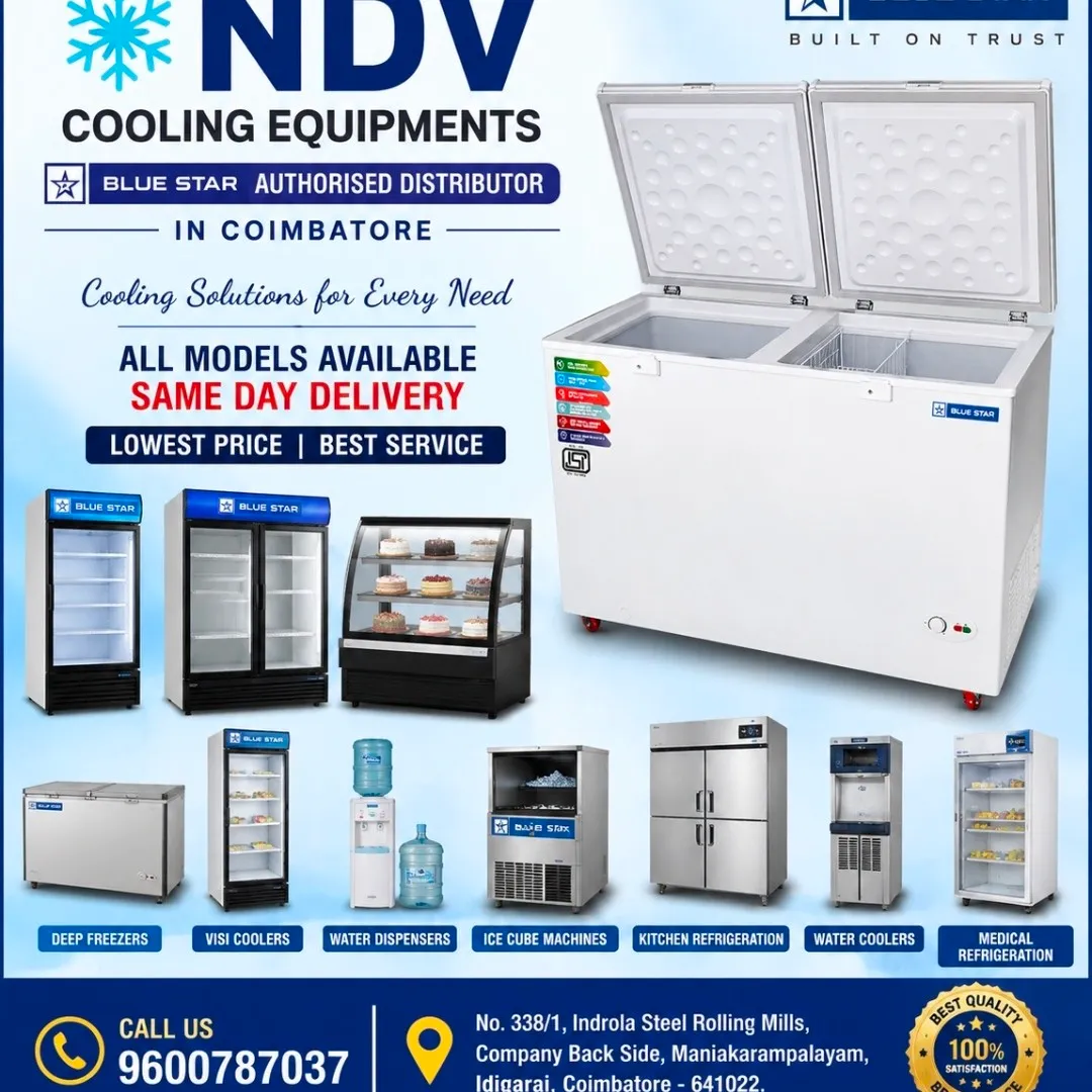Blue Star Authorised Commercial Deep Freezer Dealers In Coimbatore