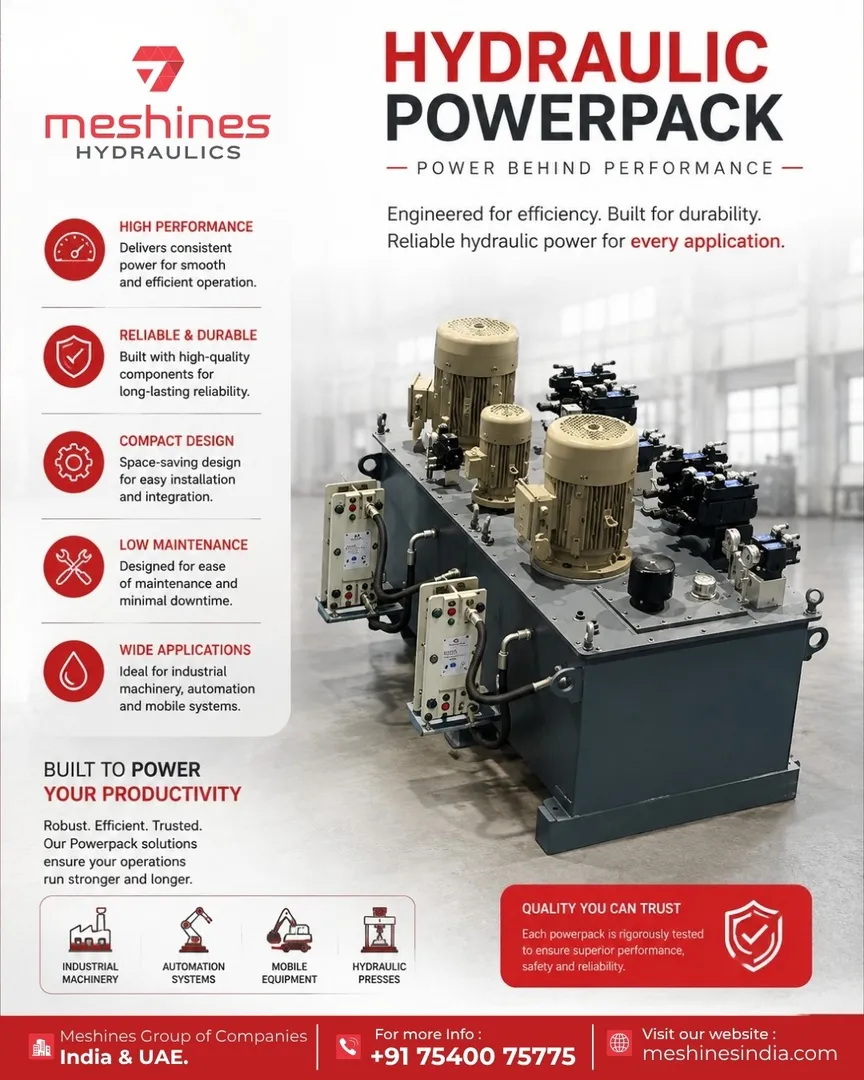 Hydraulic Power Pack Exports from India to Foreign Countries