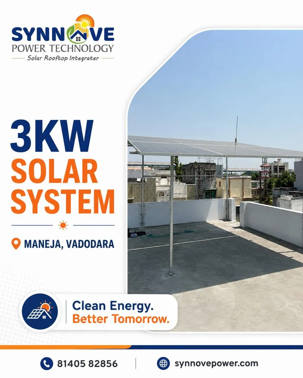 3KW Solar System in Maneja