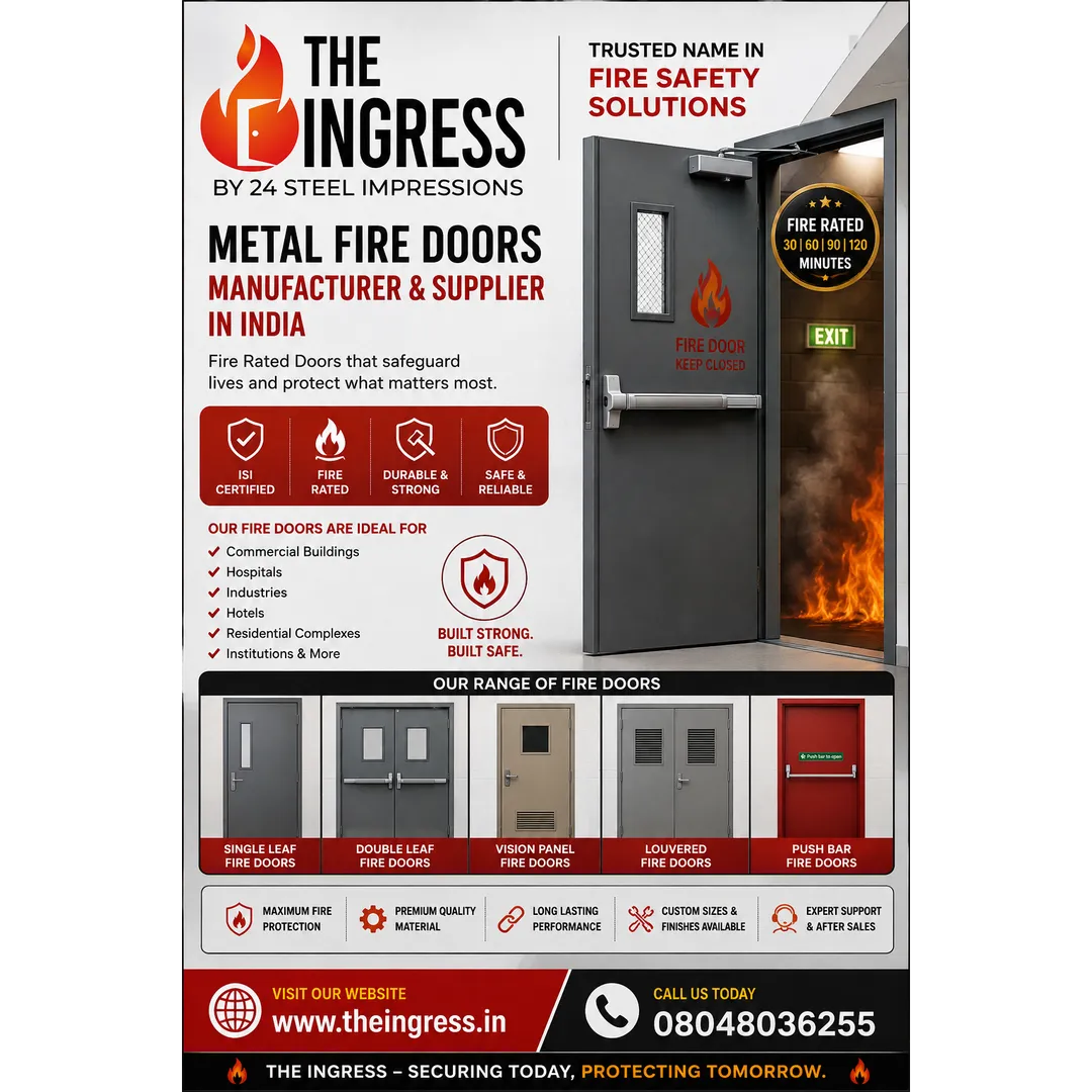 Metal Fire Doors Manufacturer & Supplier in India | THE INGRESS