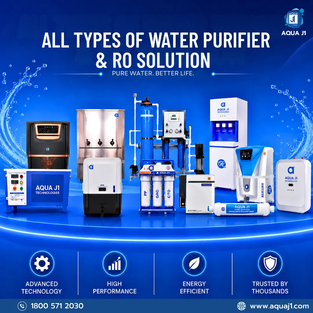 All Types of Water Purifier & RO Solutions | Aqua J1 Technologies