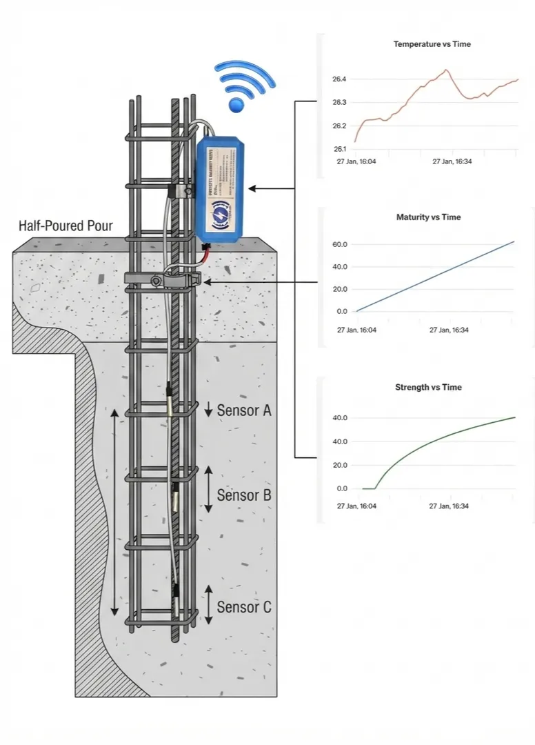 Use of the Concrete Maturity Method for Optimizing Formwork Removal Time in Structural Concrete Work
