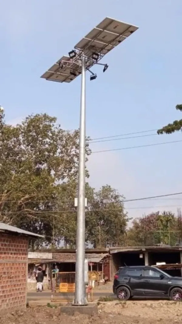 9-Meter High-Performance Solar High Mast Lighting System