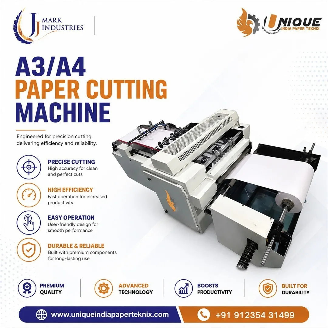 JJ Mark A4 Sheet Cutting Machine is available in Coimbatore Tamilnadu