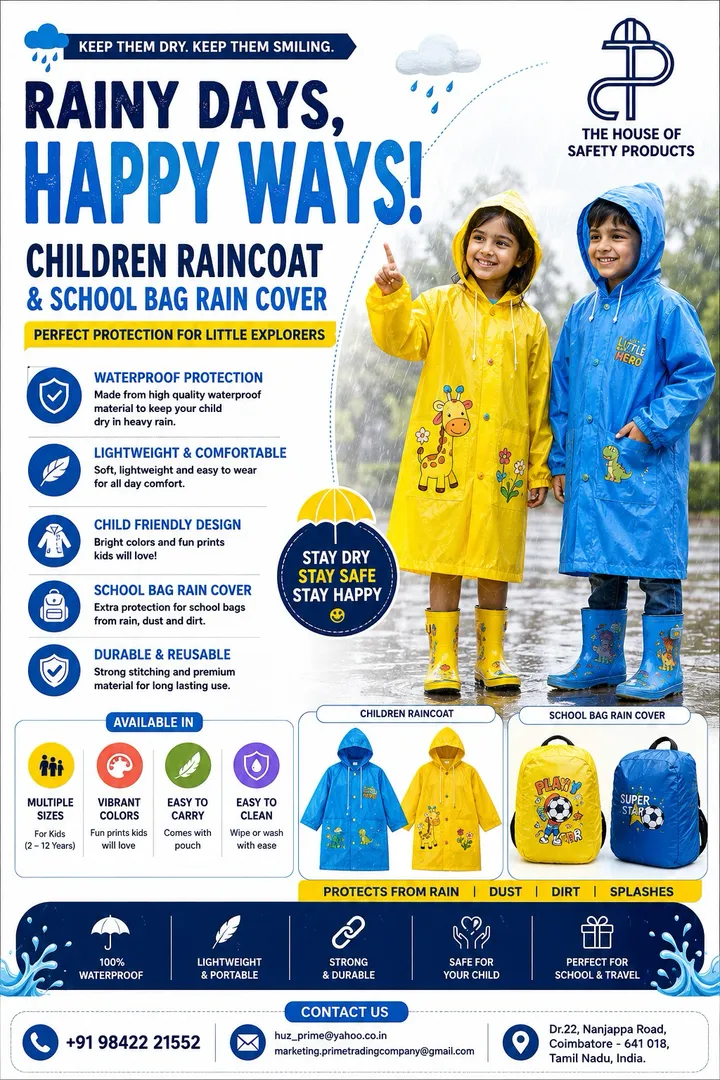 🌧️ Keep Your Kids Dry This Monsoon! 🌈