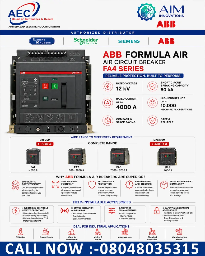 ABB Formula Air Breaker Dealer in Vadodara