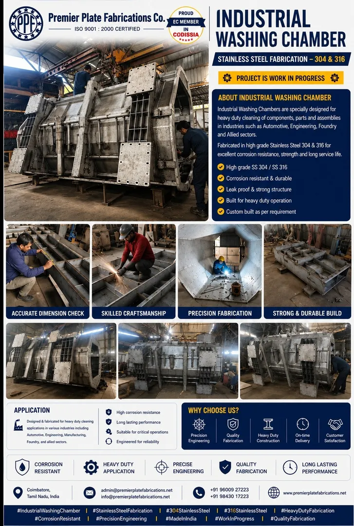 Industrial Washing Chamber SS Fabrication
