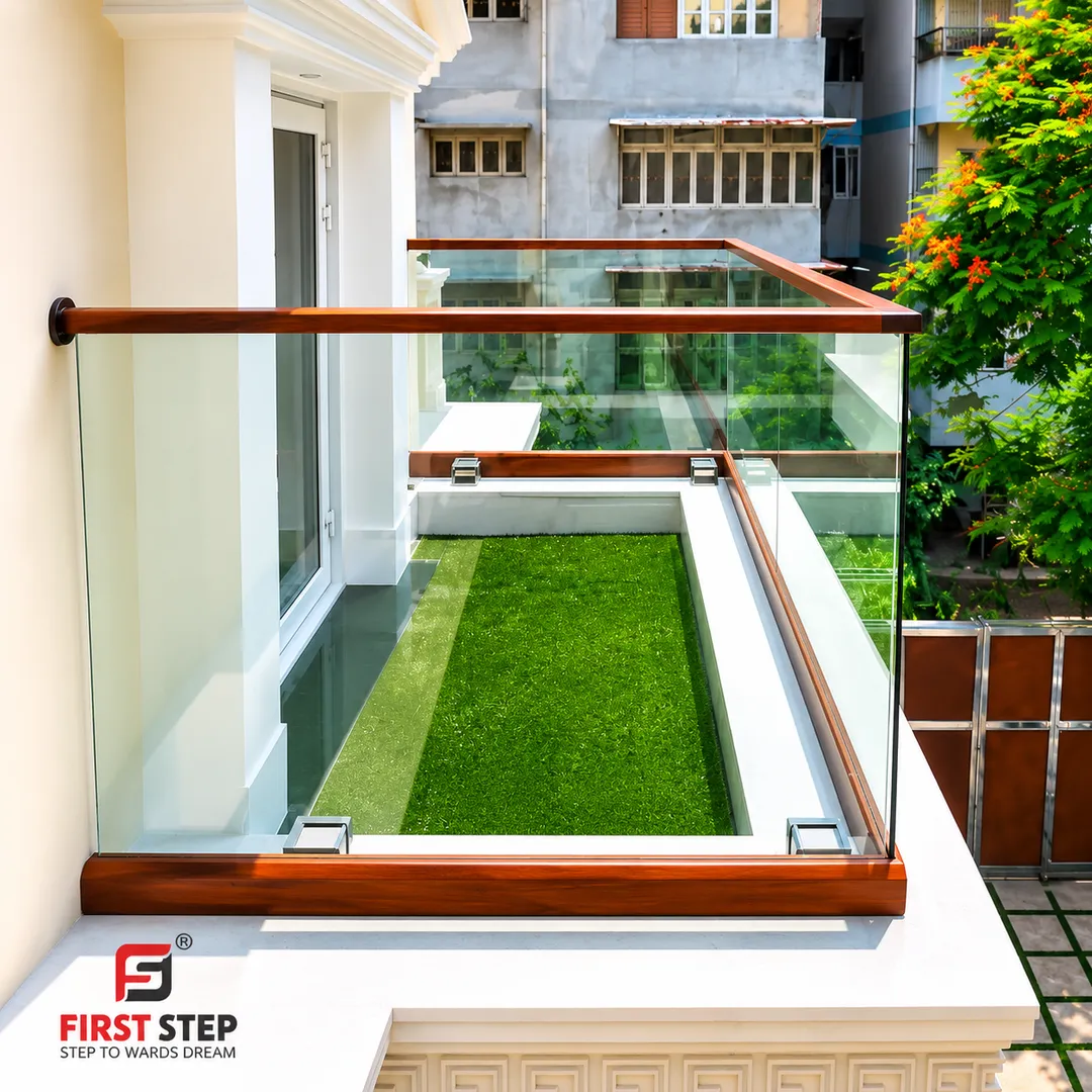 Aluminium Glass Railing Manufacturer in Rajkot | First Step Railing
