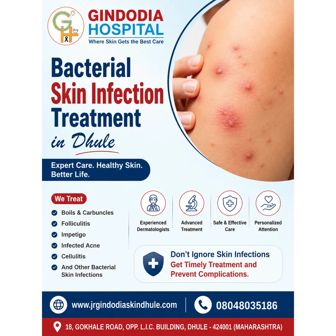 Bacterial Skin Infection Treatment in Dhule | Gindodia Hospital