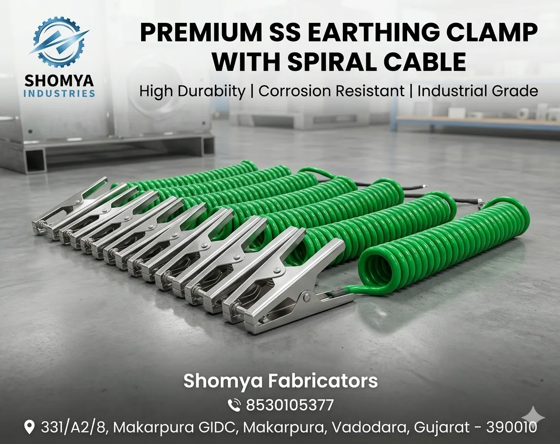 SS Earthing Clamp with Spiral Cable Manufacturer in India