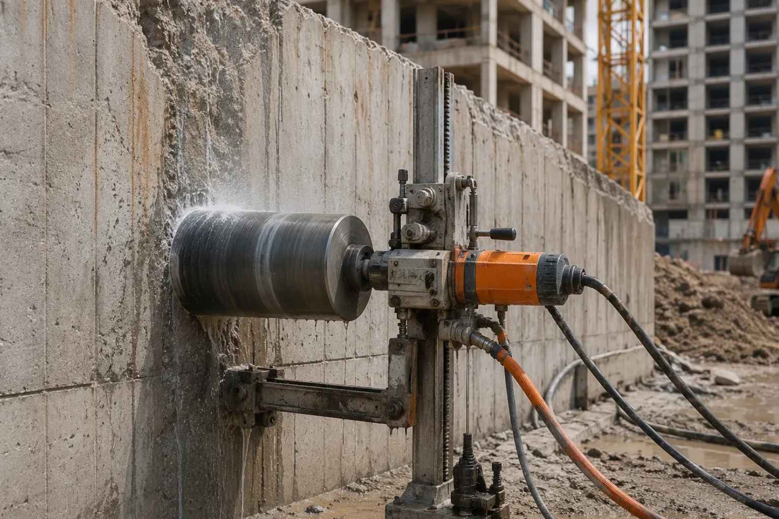 Foundation Cutting Techniques Used During Redevelopment