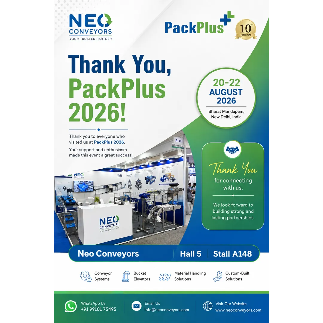 Thank You, PackPlus 2026! — Neo Conveyors, Hall 5, Stall A148