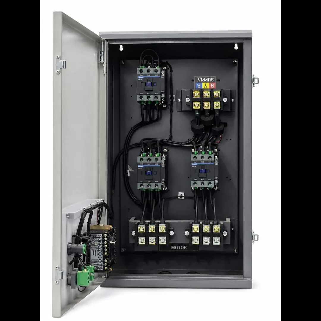HEVAY DUTY AUTOMATIC STAR DELTA CONTROL PANEL