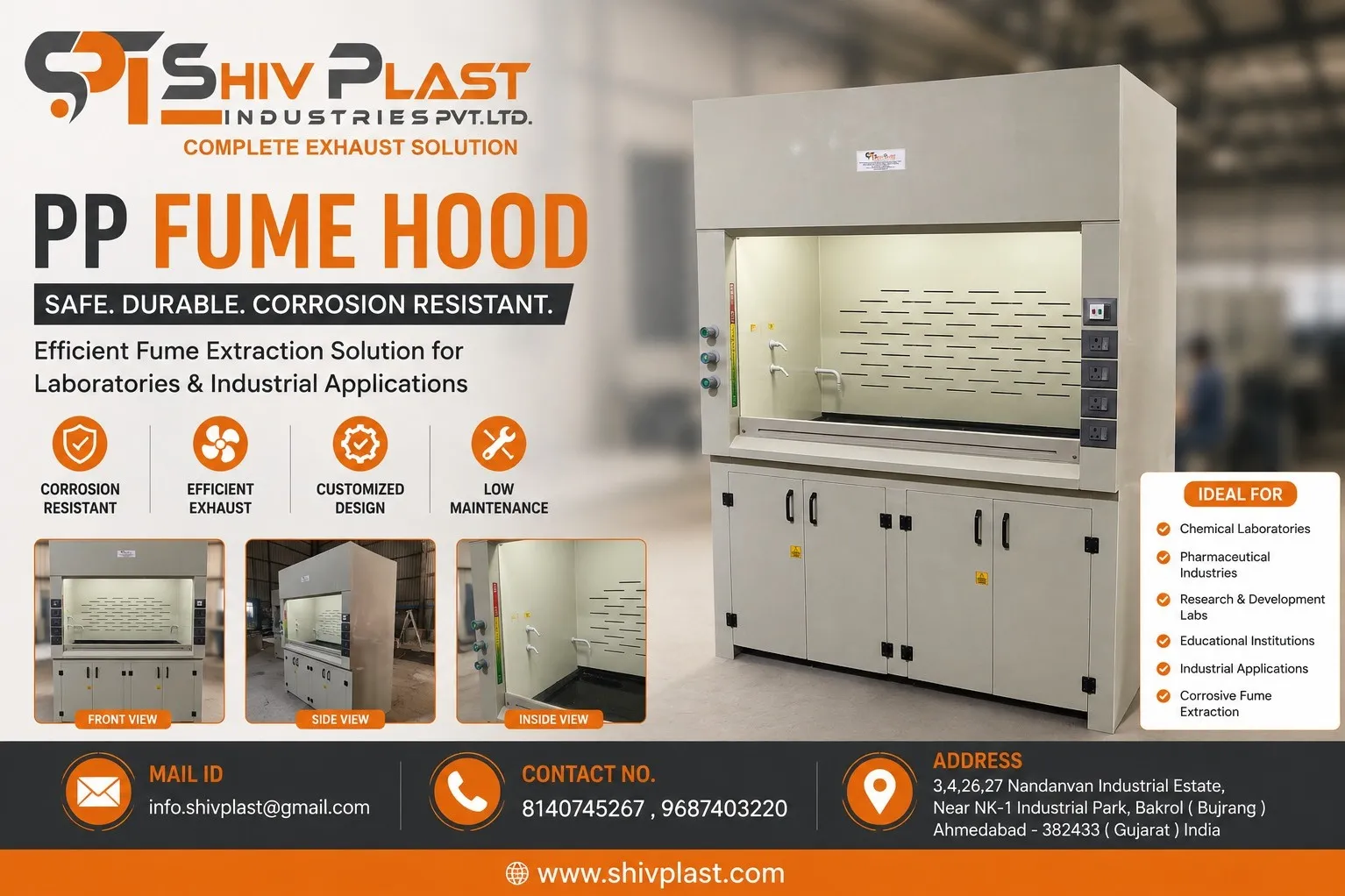 PP FUME HOOD