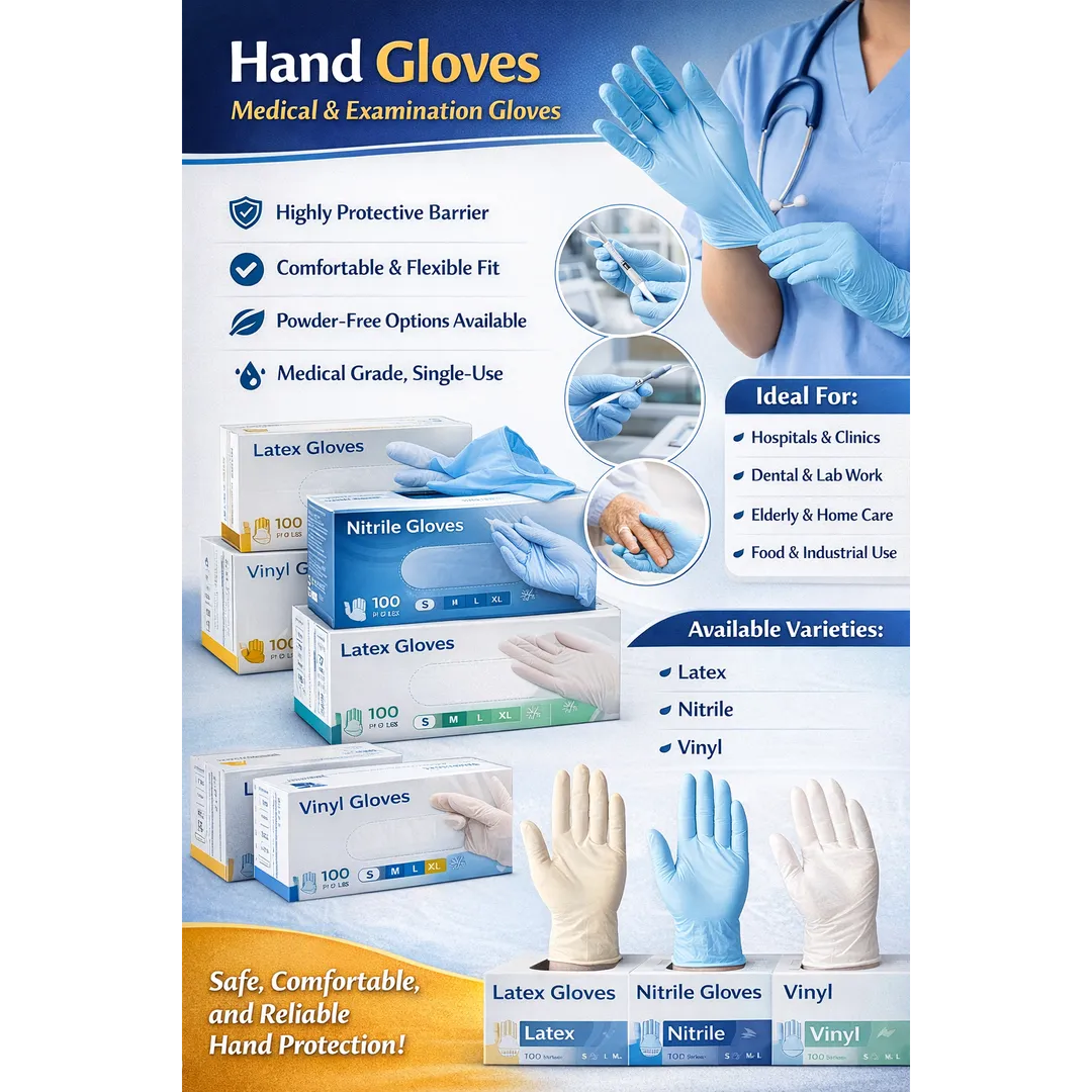 Disposable Hand Gloves – Medical & Hospital Use