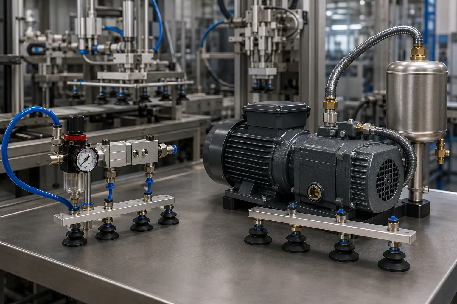 Compressed Air Driven Vacuum Pumps or Motor Driven Systems Which Fits Your Application