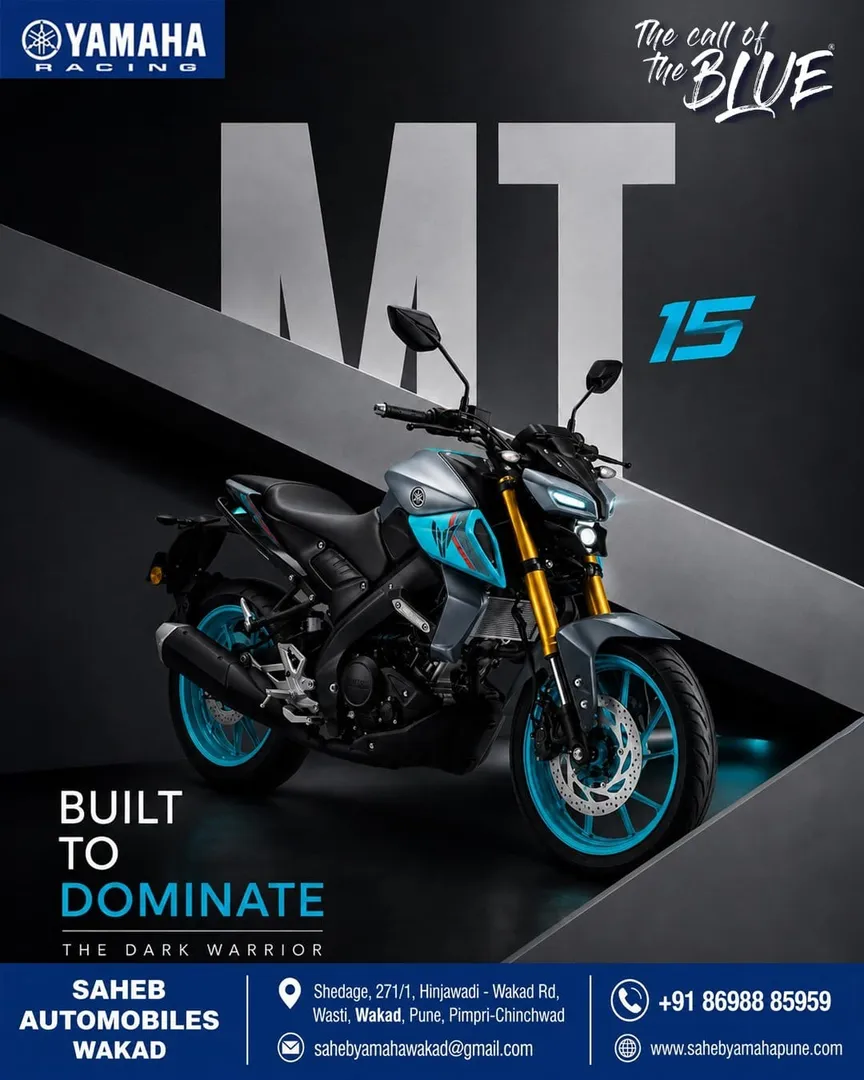 Yamaha MT-15 Price & Specifications in Wakad Pune | MT-15 V2 Dark Warrior at Saheb Yamaha Wakad