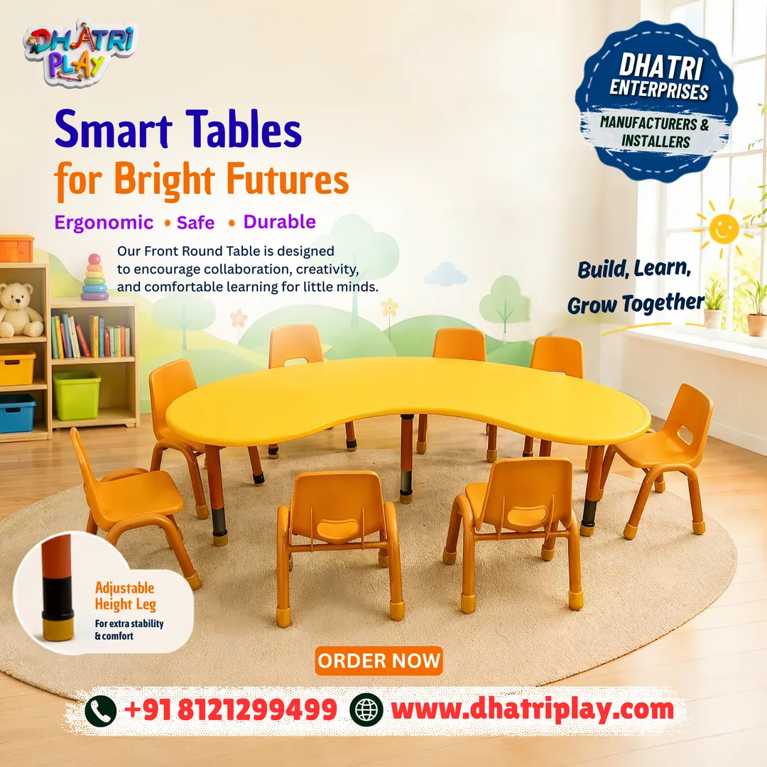 πͺ Smart Front Round Tables for Kids π | Ergonomic, Safe & Durable Learning Tables ππ§π¦