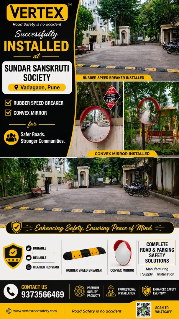 Road Safety Installation at Sundar Sanskruti Society, Pune