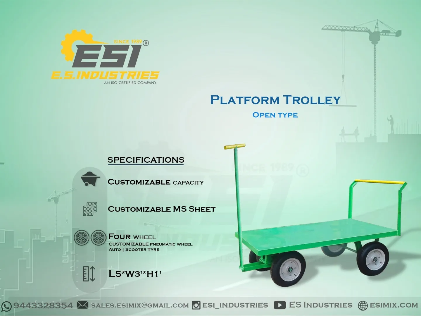 PLATFORM TROLLEY IN CHENNAI