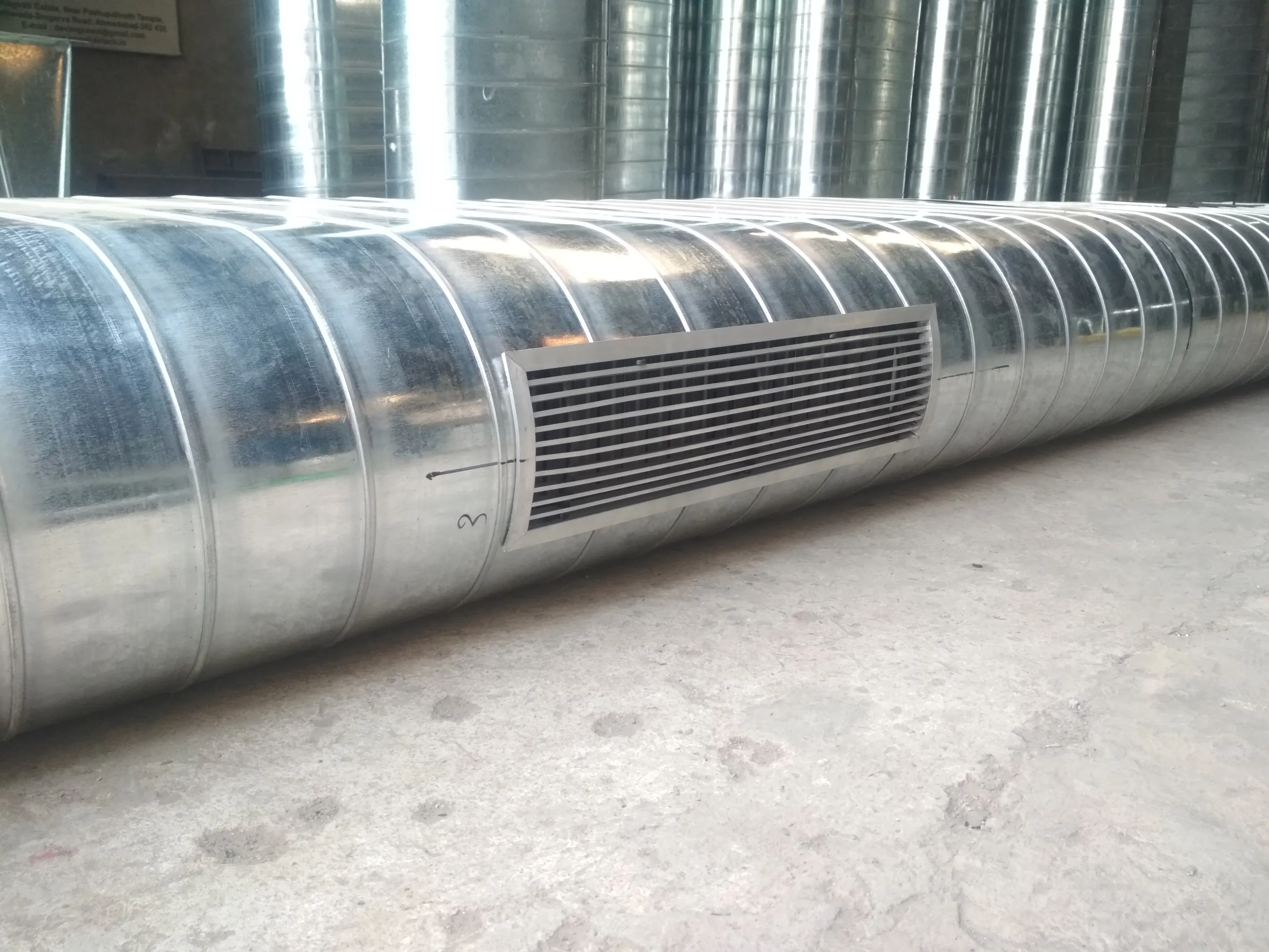 Double Wall Spiral Flat Oval Air Duct Manufacturer in Ahmedabad Gujarat India