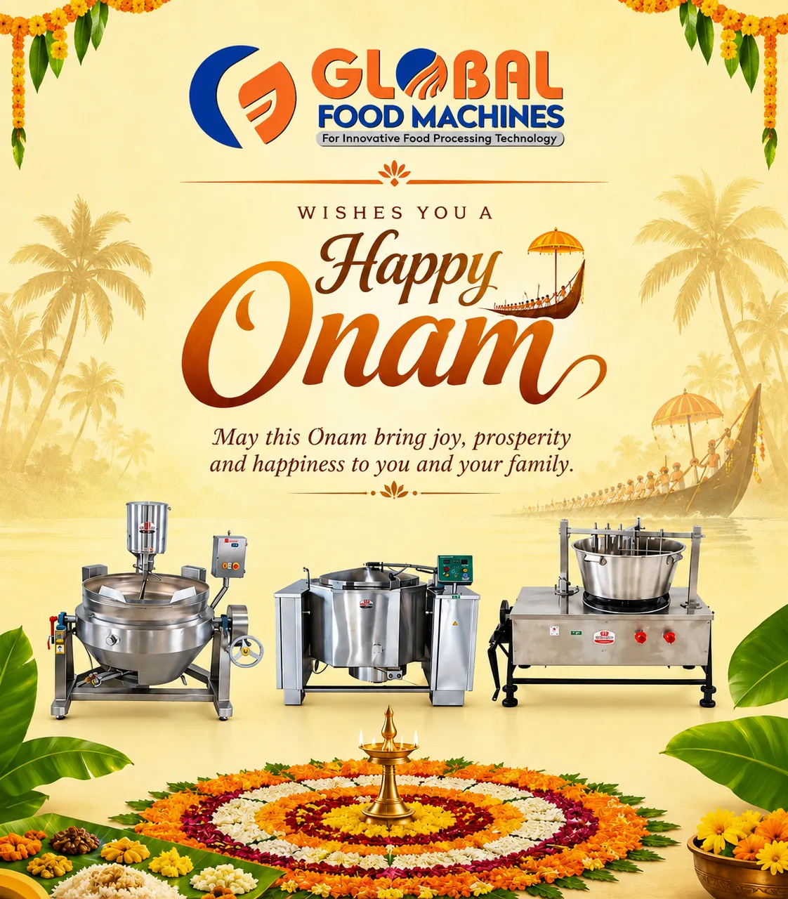 š¼ Happy Onam Wishes from Global Food Machines Company š¼
