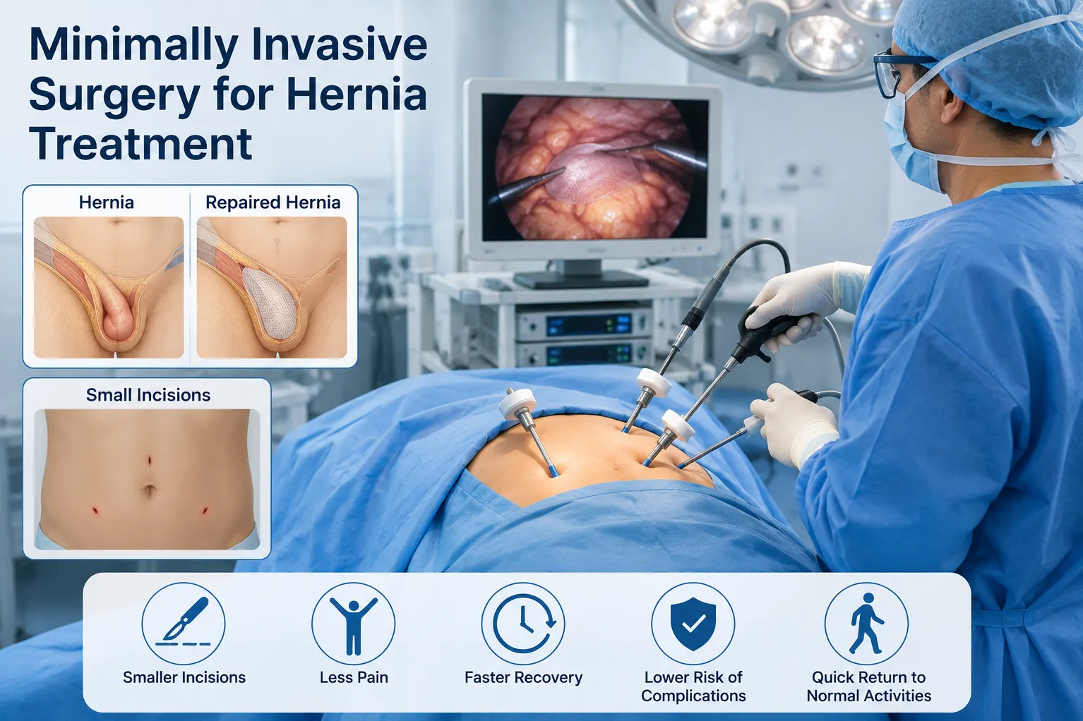 Minimally Invasive Surgery for Hernia Treatment and Its Suitable Uses