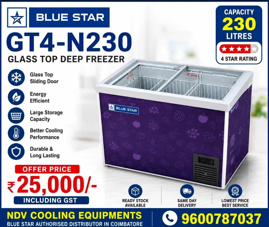 Blue Star Voltas Haier Daikin Elanpro Western Rockwell Deep Freezer Visi Cooler Dealer In Coimbatore