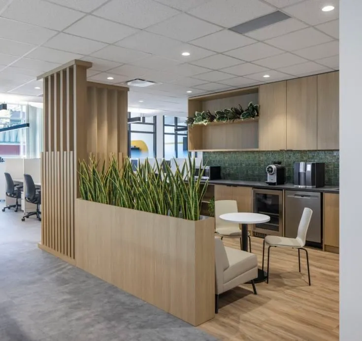 Compact office dining area interior designers Chennai