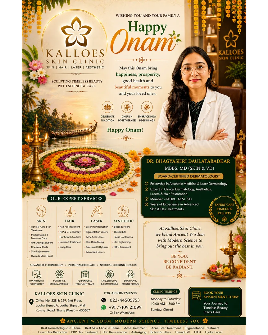 ๐ผ HAPPY ONAM FROM KALLOES SKIN CLINIC! Best Skin clinic in thane ๐ผ