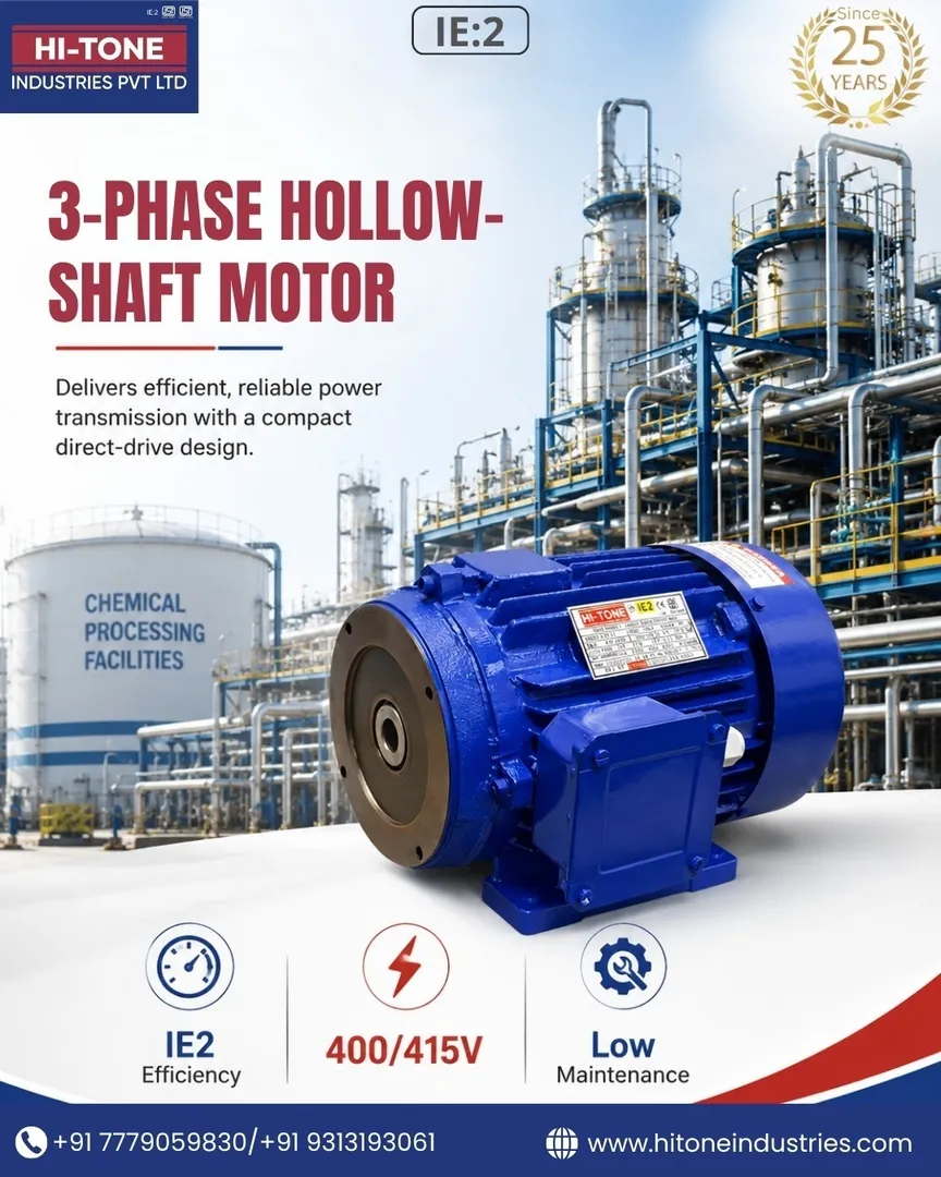 Three Phase Hollow Shaft Motor in Ahmedabad | HI-TONE