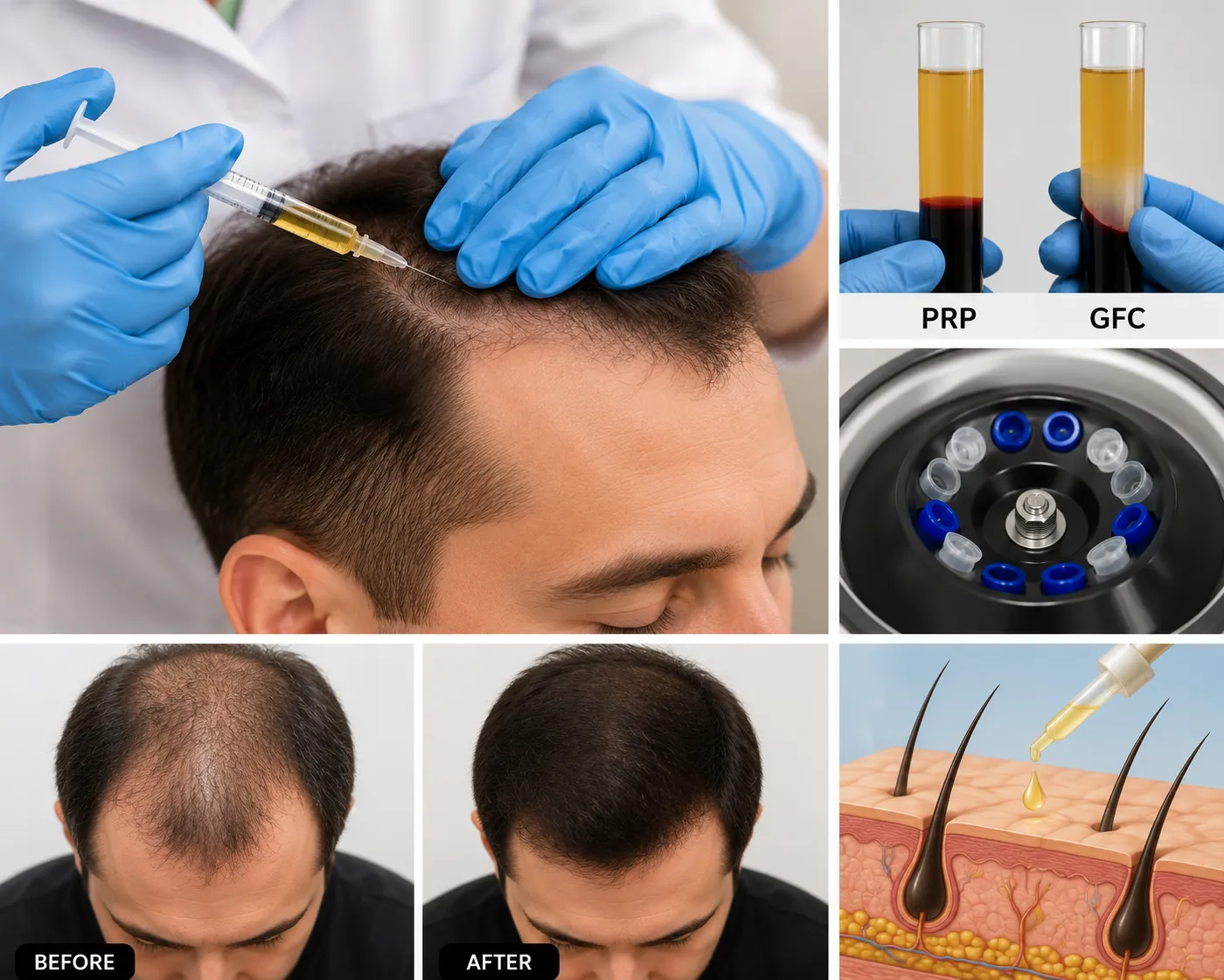 Supporting Stronger Hair Growth Through PRP and GFC Hair Restoration Therapy
