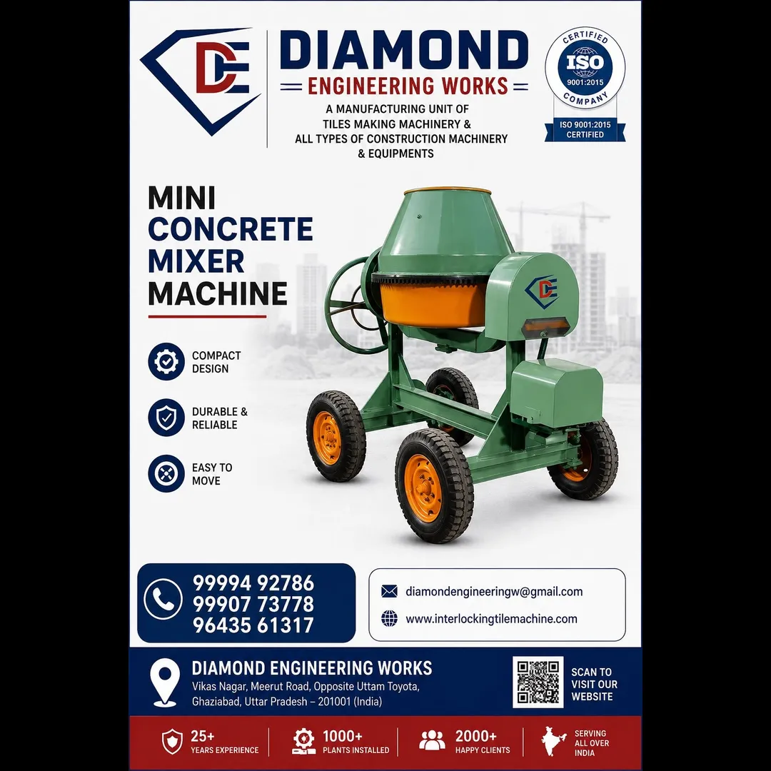Small Concrete Mixer Machine for Construction